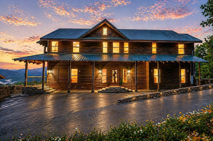 ⛰Smokerise Lodge⛰Sleeps14 Gr8 view of the Smokies! - Cabins for