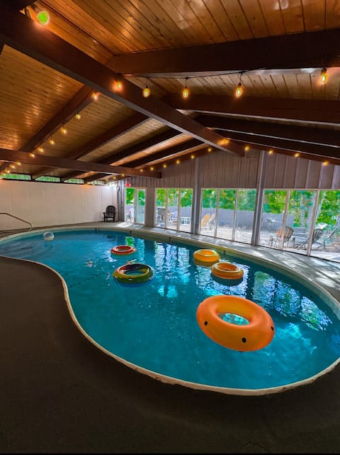 Expansive lodge, heated pool, game room, sauna