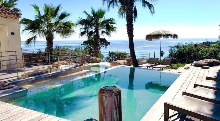 Villa Jungle Beach, Luxueuse Propriété 100m Plage - Saint-Aygulf