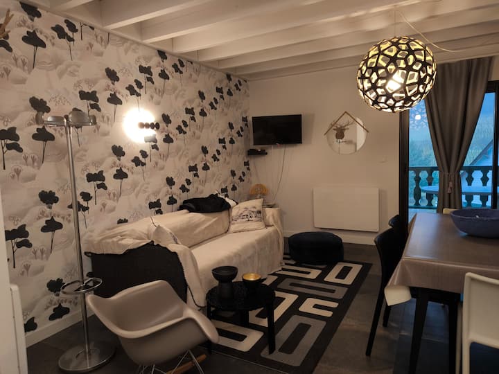 Apt Pour 5 Pers Chaleureux Et Moderne Avec Vue - Arreau