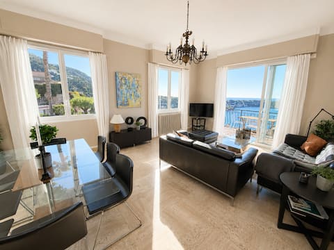 Beautiful villa with pool and harbor view.