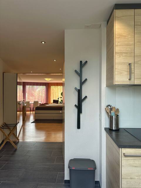 Top performing Airbnb: Modern, bright holiday flat with free parking in St. Gallen