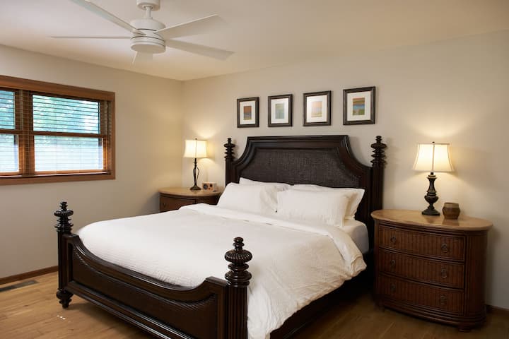 Master bedroom with attached master bath