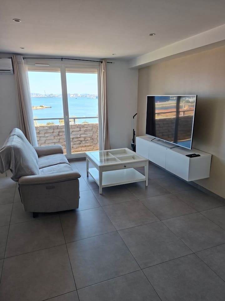 Appartement Vue Mer Climatisé - Toulon