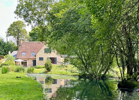 Bucolic mill with heated indoor pool