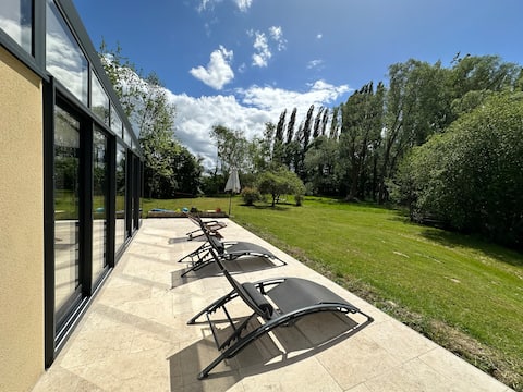 Bucolic mill with heated indoor pool