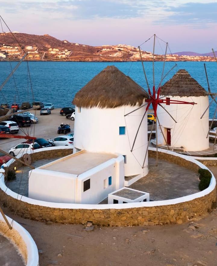 【未開封】MYKONOS WINDMILLS 750ピースジグソーパズル Meltemi Windmill—Iconic Landmark Offering Stunning Views - Houses