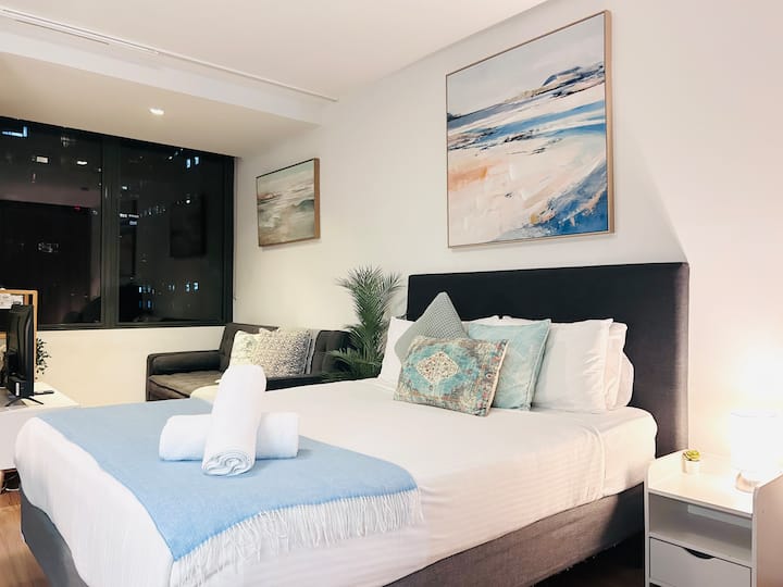 Cityview/balcony/heated Pool/sauna/tram/(hdss01c) - Melbourne
