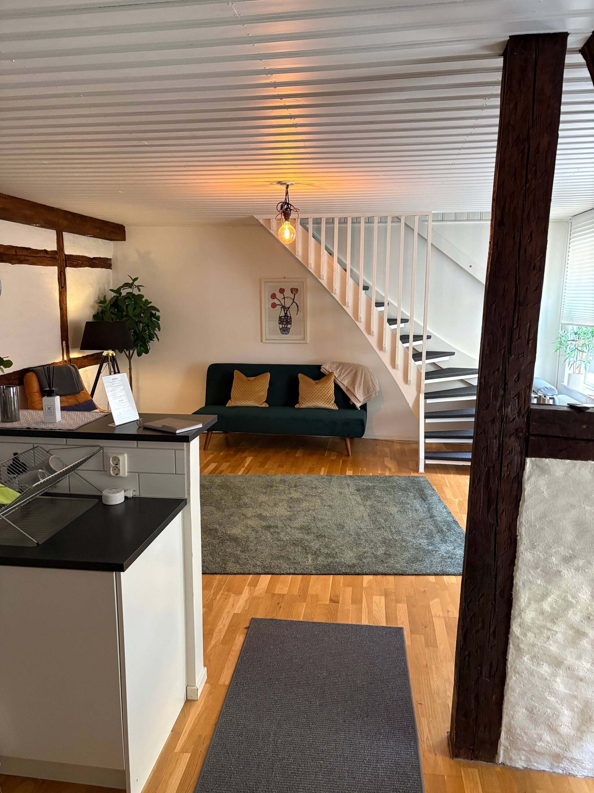 Cozy ground floor apartment in central Kristianstad