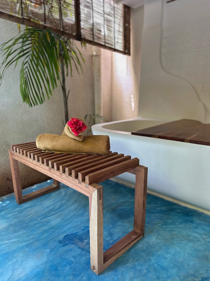 Bank im Spa-Raum in der YapYap Villa, Paje, Zanzibar