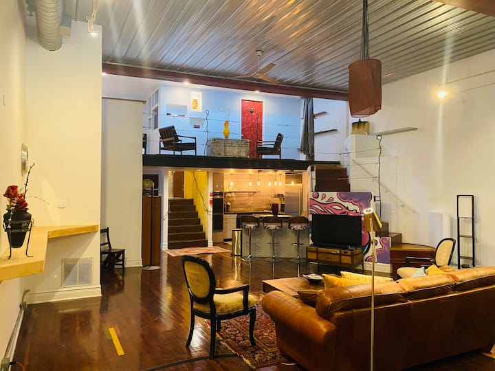 1920s fully updated unique open artist loft space
