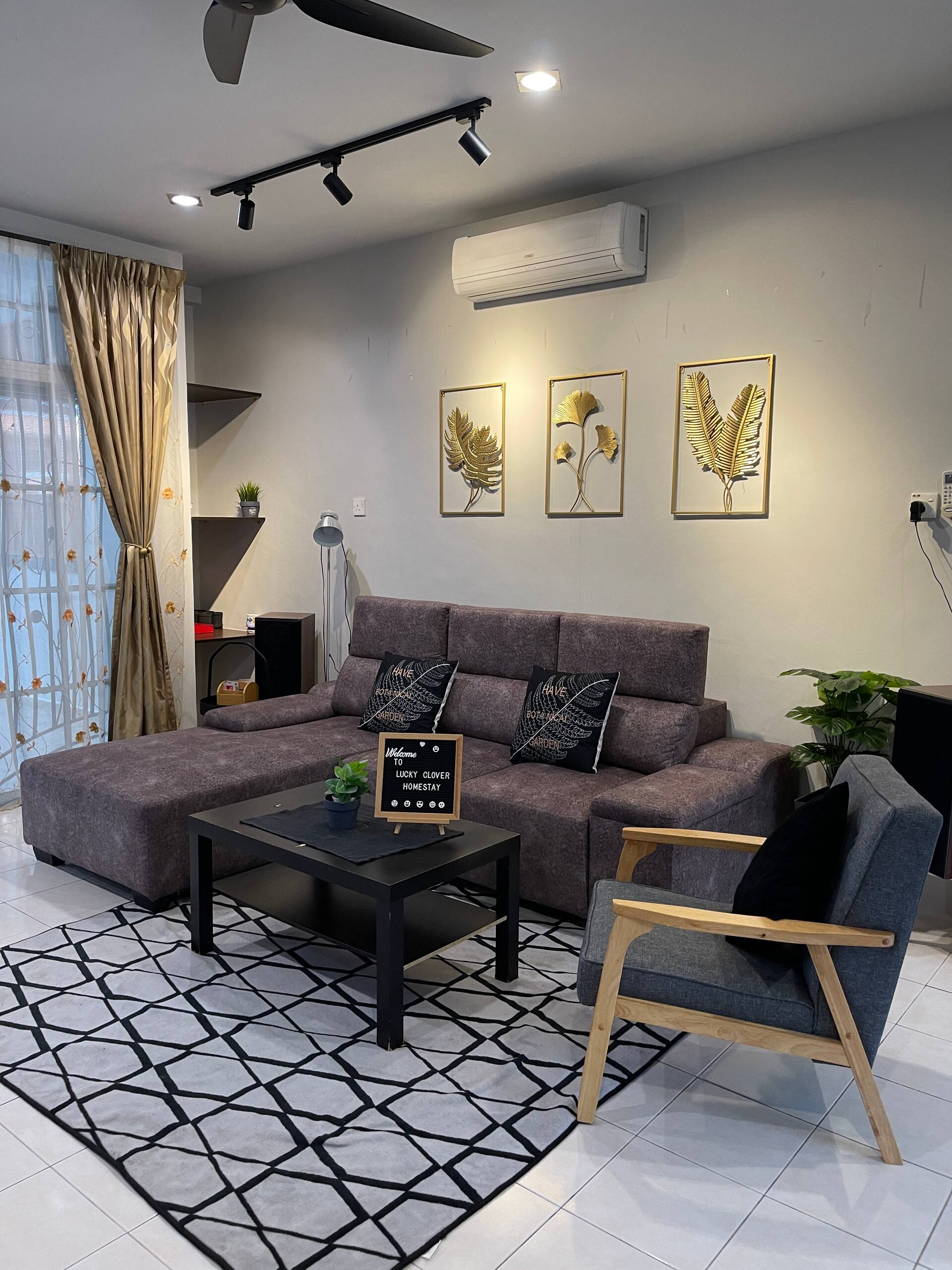 {Lucky clover} Seremban Nordic-style leisure home 10paxs