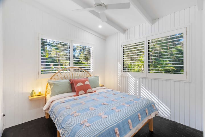 Comfortable queen bedroom designed for restful nights