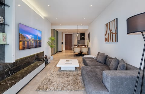 Spacious Living Space at The Crest • Pool & Gym