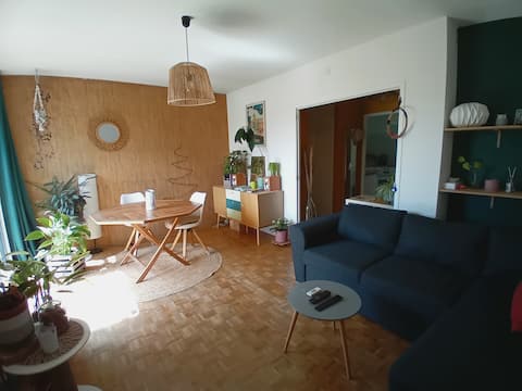 Successful Airbnb property: Quiet and bright apartment + free parking in Toulouse