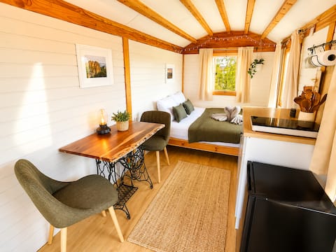 Leistungsstarkes Airbnb: Shepherd's wagon tiny house - parking, garden, Wi-Fi in Bad Schandau