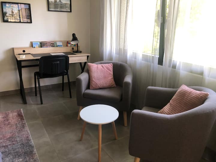 Charmant Appartement Climatisé Avec Terrasse - France