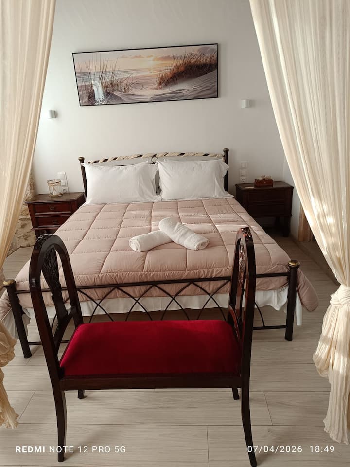 ¡Nuestra cama, en la suite, en el primer piso!