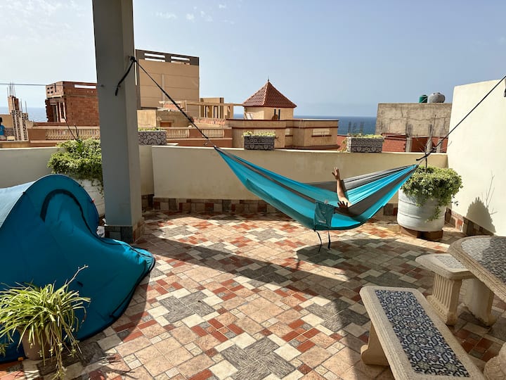 Niveau Villa T 3 Vu Sur Mer à3 Mnt à Pied De Plage - Mostaganem
