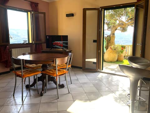 Proprietà Airbnb di successo: Romantic apartment in villa with pool a Imperia