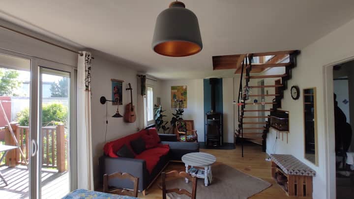 Maison Avec Jardin Proche Plages Et Centre-ville - 그헝빌르