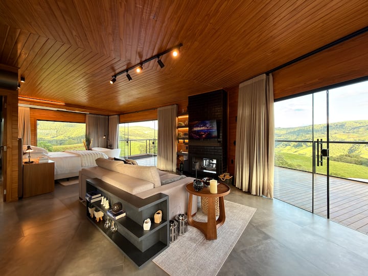 Luxury Cabin With Hot Tub And Lake Views. - Brazil