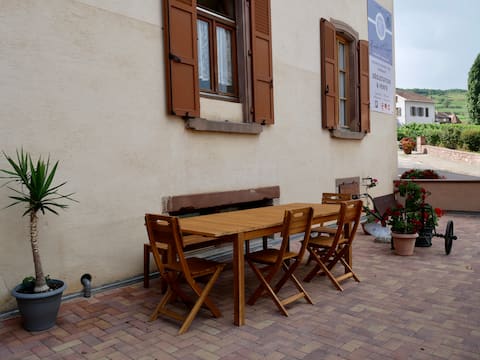 Beautiful guesthouse at winery, vineyard view