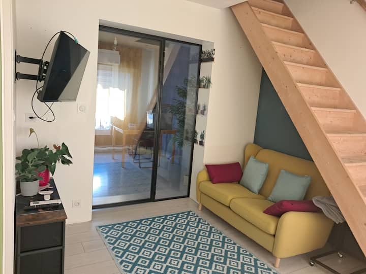Maison T2 Climatisée Jardin+garage - Saint-Nazaire