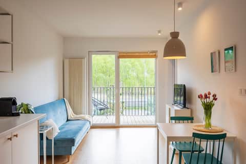 Dog friendly apartment with terrace beach 440m