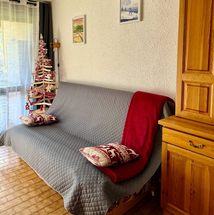 Appartement Cosy T2, 4 Couchages à 5mn Des Pistes - Ancelle