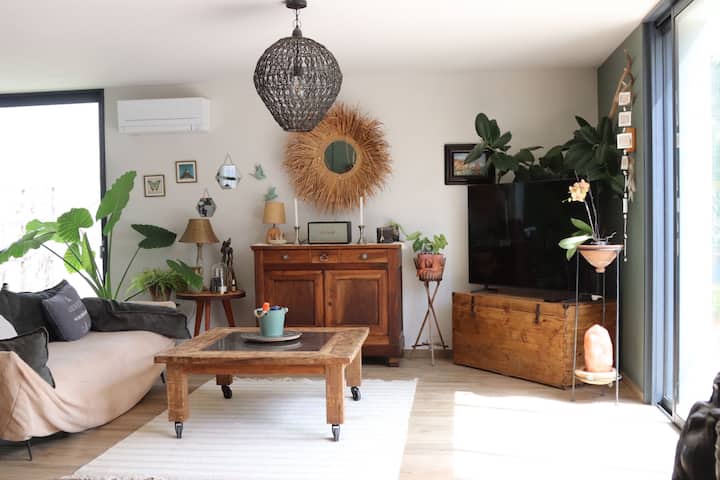 Magnifique Villa Bohème Avec Piscine - Baillargues