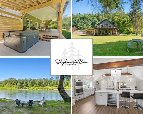 Skykomish River Estate | 5 Acre, 5 Bed, Riverfront