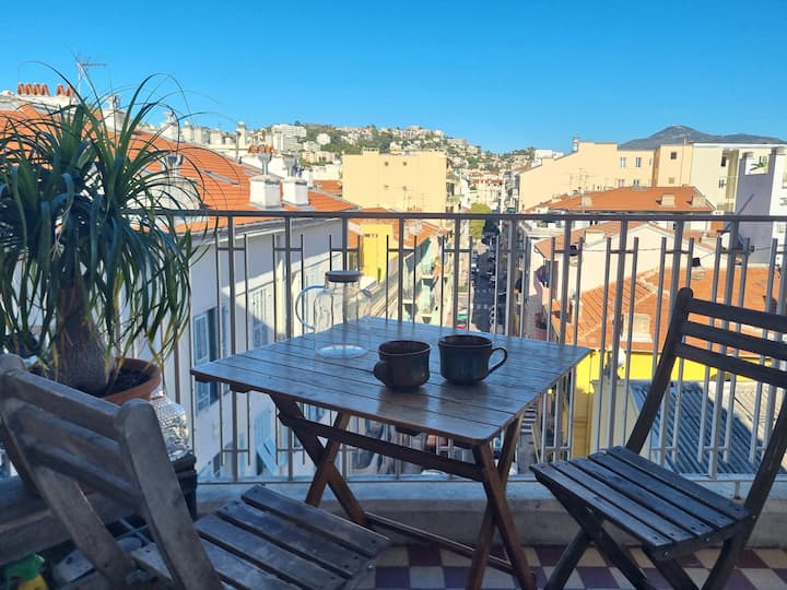Lumineux Et Cosy Appartement Avec Terrasse - Nice