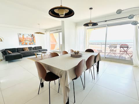 "Reboussaires" Superb 90 m2 4-room apartment Sea view + Air conditioning Garage
