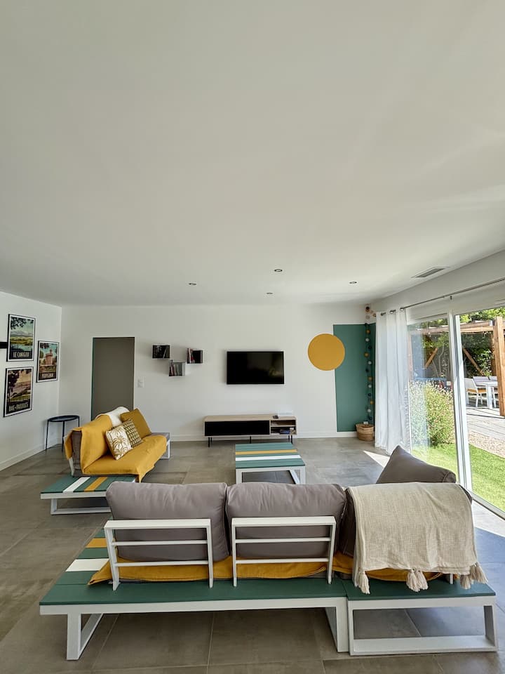 Villa 3 Suites - Piscine Chauffée Privée & Jardin - Le Boulou