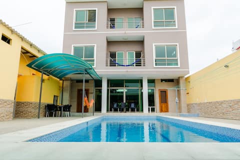 Beach House with Jacuzzi, Pool, Private BBQ.