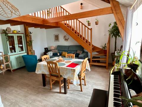 Attic duplex with river view