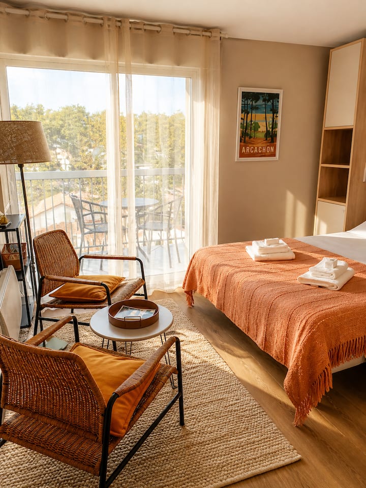 Tout à Pied à Arcachon-studio Avec Balcon&parking - Arcachon Bay