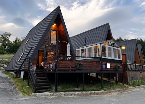 M&H Cabin House near Daegwallyeong Sheep Farm (Camping Unit 3, Bonfire, Emotional/Quiet Healing, Kar