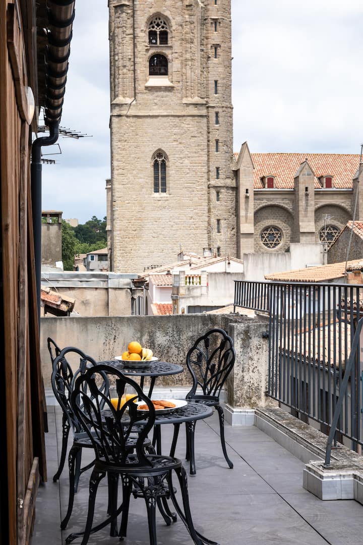 Rooftop Privé * Clim * Place Carnot * Wifi - Carcassonne
