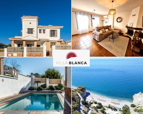 Villa Blanca | salt pool, beach 15mn, sierra