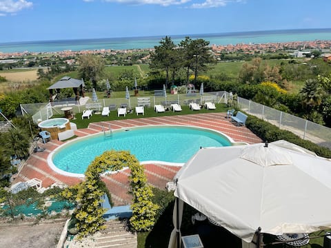 Top performing Airbnb: Charming loft with sea view home restaurant in Pesaro E Urbino