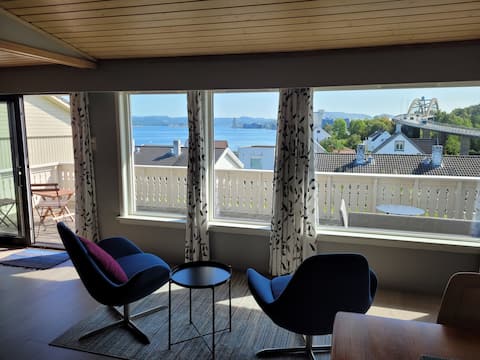 Top Airbnb: Lovely views across the Fjord, free parking in Hundvåg