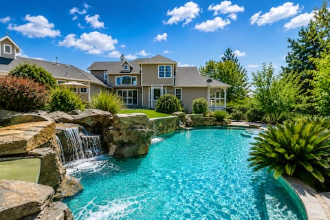 Rockslide Pool+Hot Tub+Fire pit | Luxury Estate