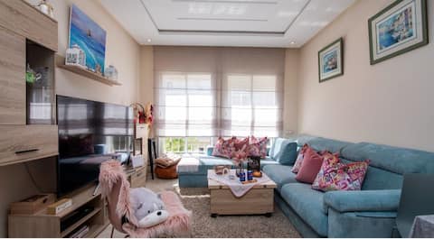Popular Airbnb listing: Apartment with Pool in Bouznika, 5 Minutes from the Beach in Bouznika