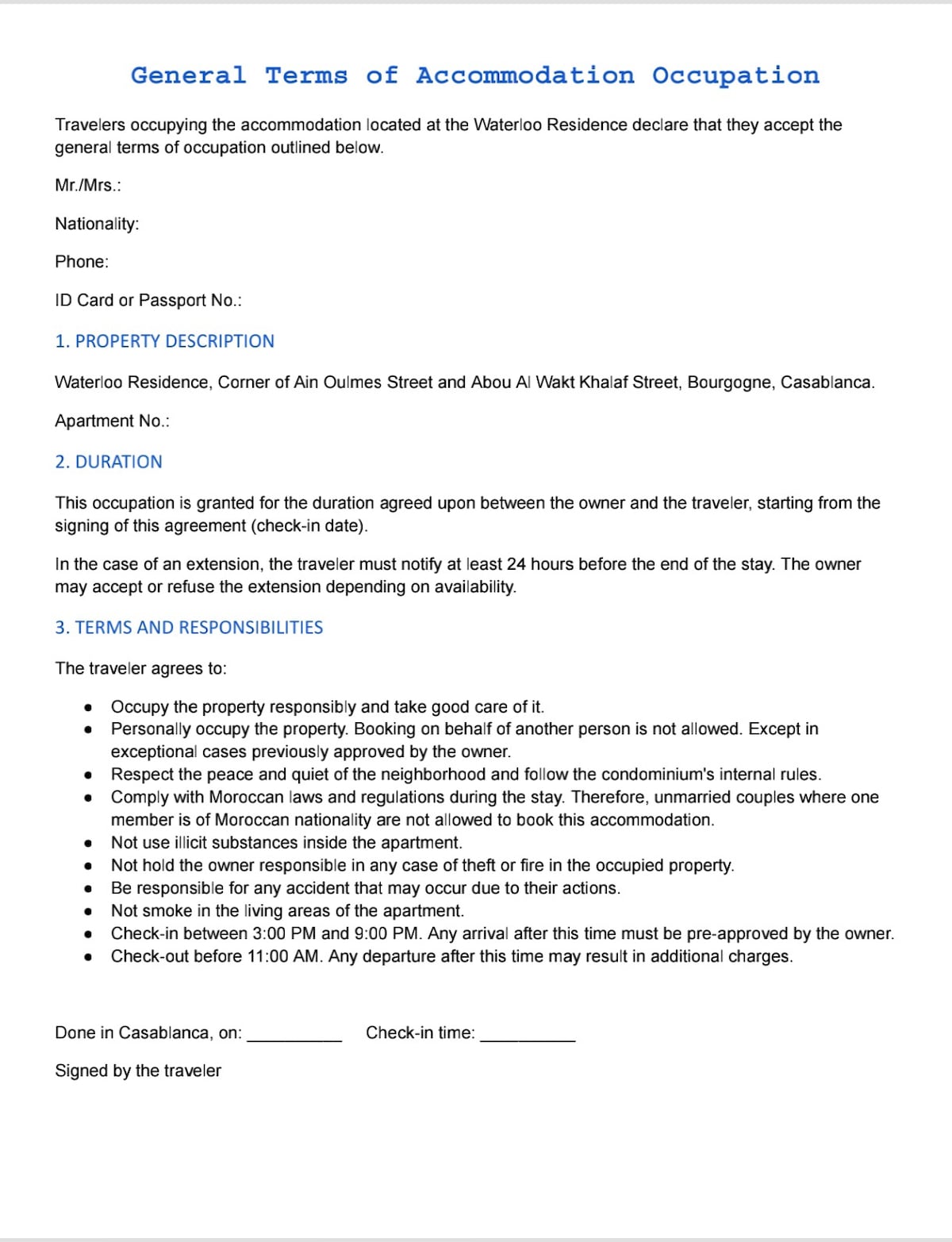 Condo in Casablanca  475  1 bedroom  1 bed  1 bath - image 3