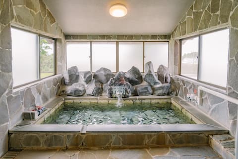 24h Kirishima private hot spring, shops nearby