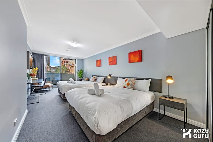 Kozyguru | Sydney Cbd | 2 Bed Studio Free Wi-fi - Kensington