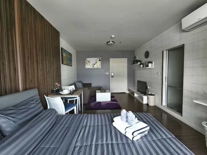 Hua Hin Studio With Pool, Gym, Wi-fi & Kitchenette - Hua Hin