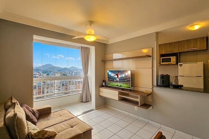 Apt 2q Completo C/ar |Garagem+ Wifi | 10 Min Praia - Espírito Santo